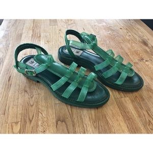 Adidas for Opening Ceremony Green Jelly Sandals